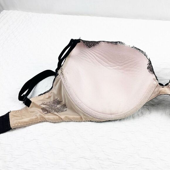 BUY 1 GET 1 FREE Victorias Secret Very Sexy 34DDD lace pink and black bra linger - Picture 9 of 10